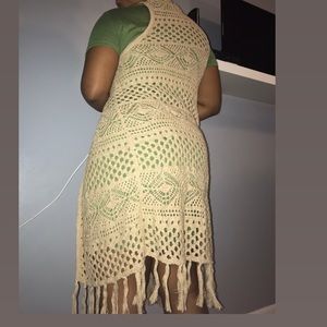 Light Brown Vest Cardigan/Coverup